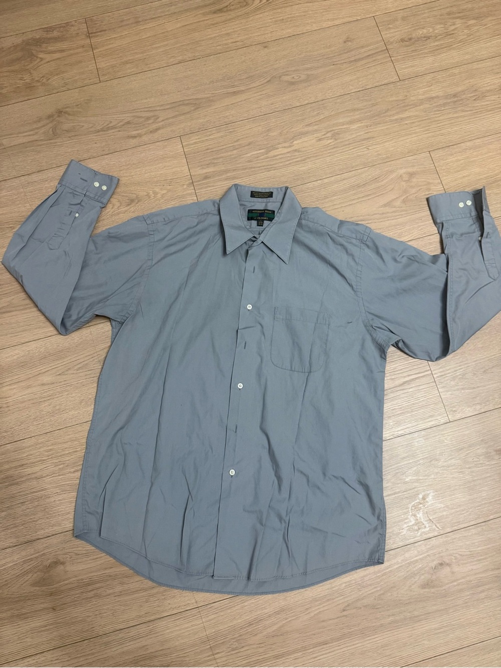 Alexander Julian Men's Light Blue Dress Shirt